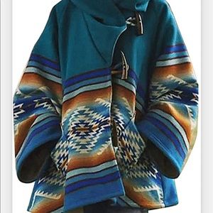 Yellowstone coat. Long sleeve Aztec print
